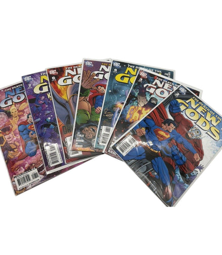 Death Of The New Gods 2 - 8 DC Comics Series Lot with SupermanDc ComicsComic Lotcollectible comicscosmic conflictDarkseid series1