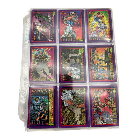 Complete set of Deathwatch 2000 trading cards with holographic designs