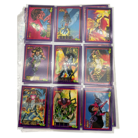 Complete set of Deathwatch 2000 trading cards with holographic designs