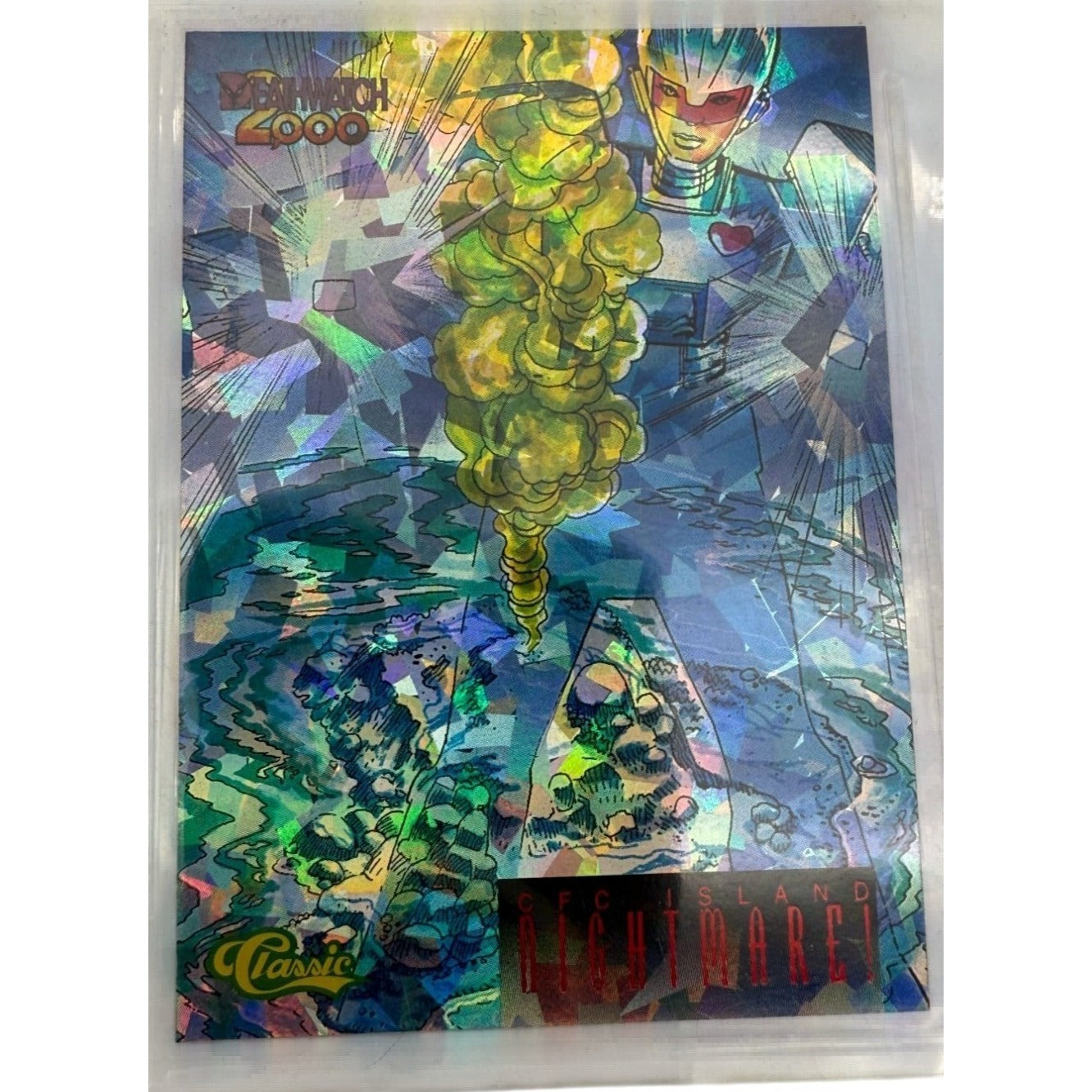 Complete set of Deathwatch 2000 trading cards with holographic designs