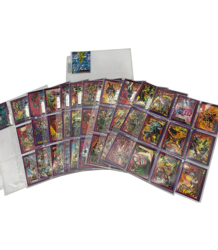 Complete set of Deathwatch 2000 trading cards with holographic designs