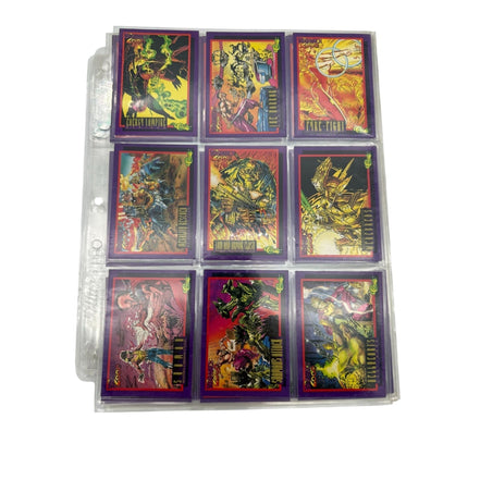 Nine Deathwatch 2000 comic cards displayed in a sheet