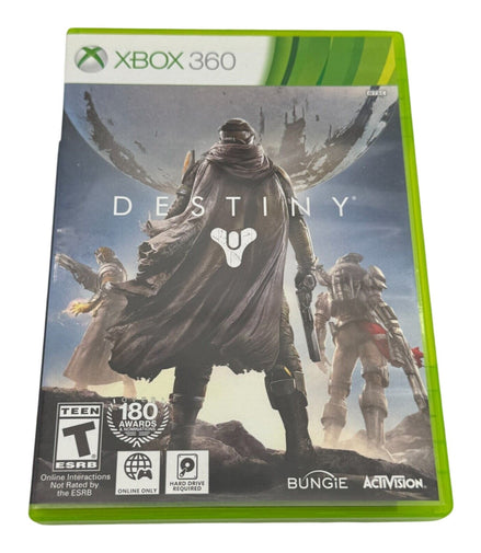 Destiny Xbox 360 game case showing cover art with characters
