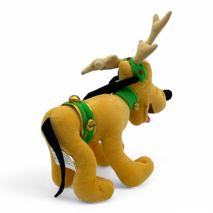 Front view of Disney Pluto reindeer plush