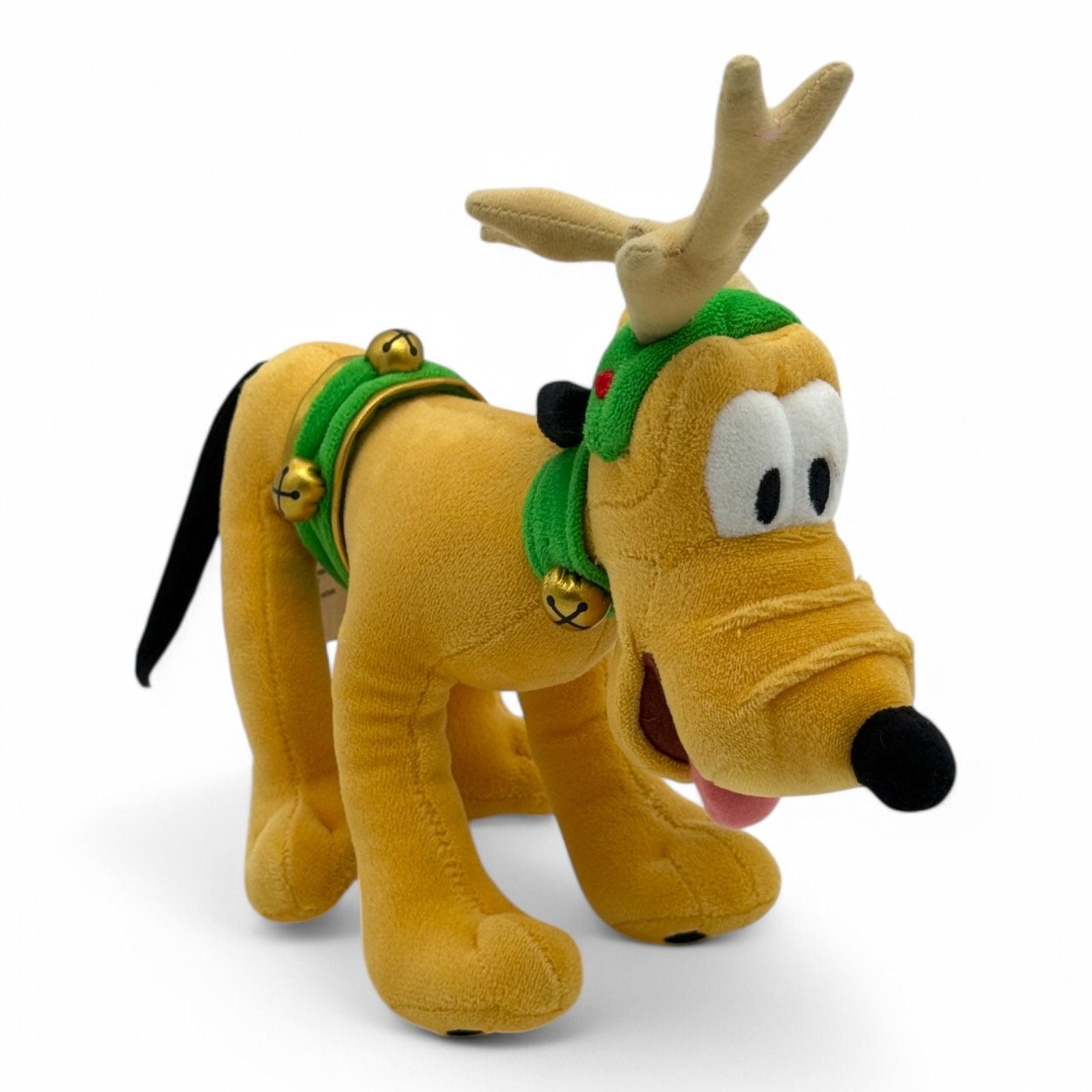 Tag detail on Disney Pluto reindeer plush