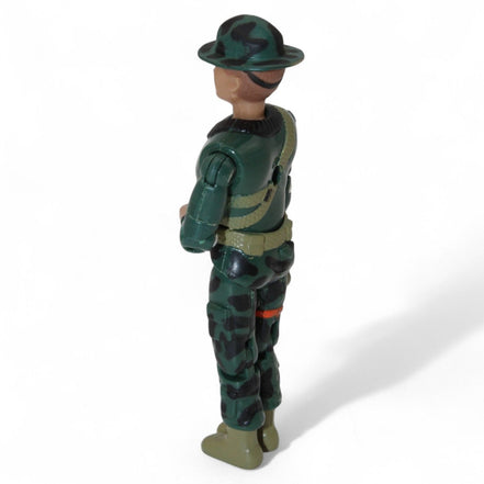 Detailed view of The Corps Drill Sergeant Whipsaw action figure in military attire