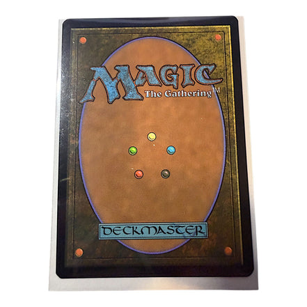 Back of a Magic The Gathering card with logo and design