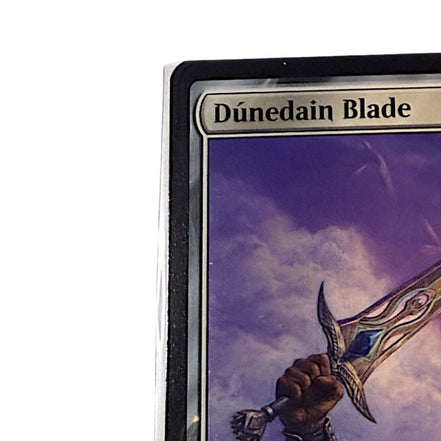 Close-up of Dúnedain Blade card showing text and sword image