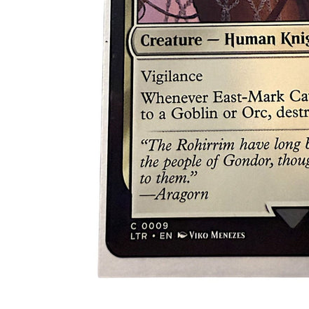 Bottom section of the East-Mark Cavalier card showing power and toughness