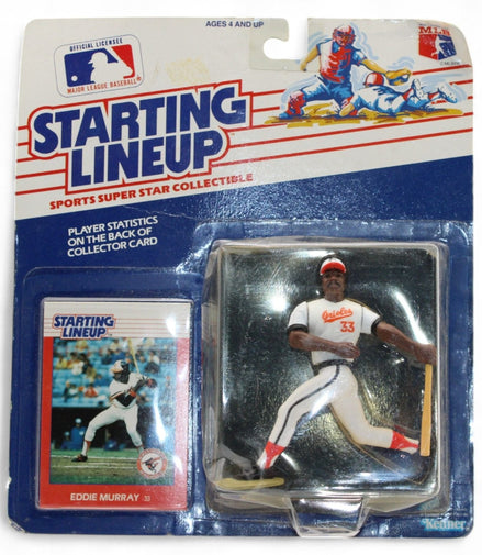 Eddie Murray 1988 Starting Lineup action figure and card in packaging