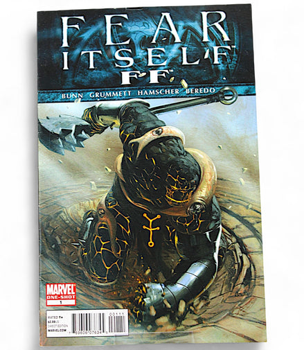 Fear Itself FF One‑Shot #1 comic book cover featuring Worthy Thing