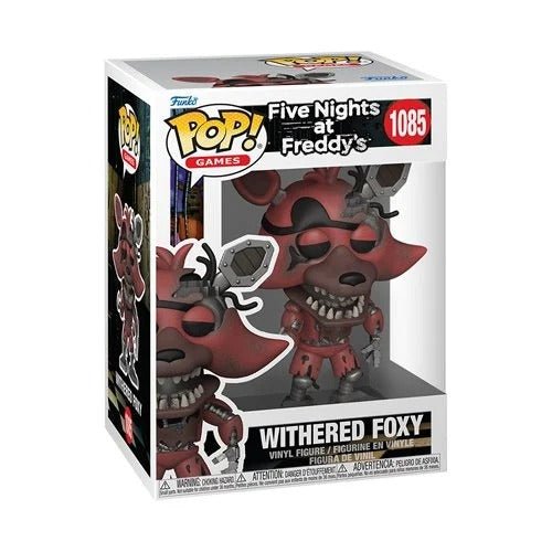 Withered Foxy Funko Pop figure in box from Five Nights at Freddy's