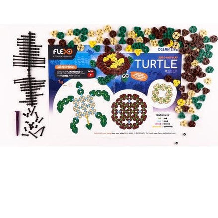 Flexo Ocean Life Range Turtle - Flip Side CollectiblesToys & GamesToyShnip