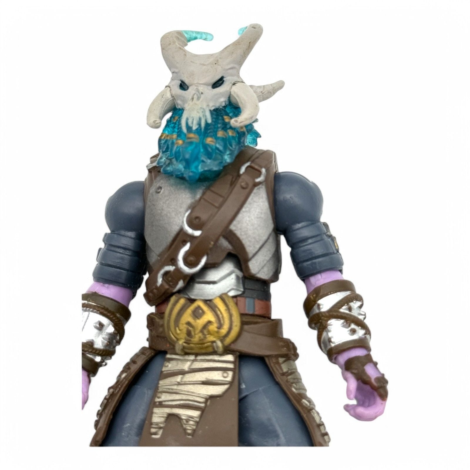 Detailed armor of Fortnite Ragnarok figure