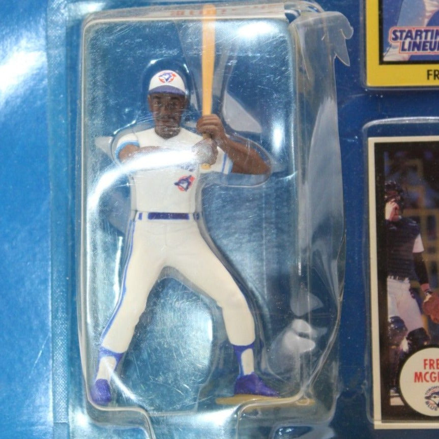 Close-up of Fred McGriff figurine in Toronto Blue Jays uniform