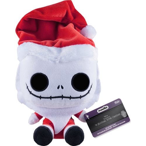 Funko Pop! The Nightmare Before Christmas 30th Anniversary 7 - Inch Plush - Select Figure(s) - Flip Side CollectiblesPlushToyShnipSanta Jack Skellington