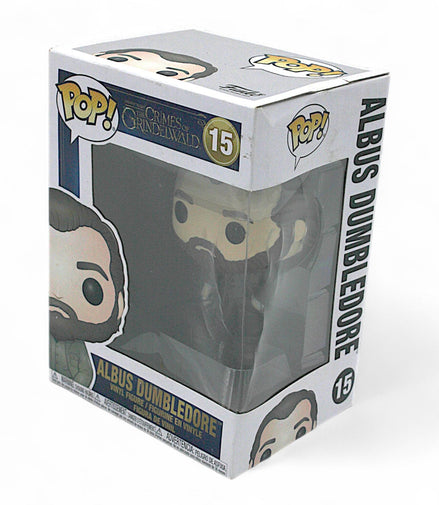 Side view of Funko Pop Albus Dumbledore #15 box