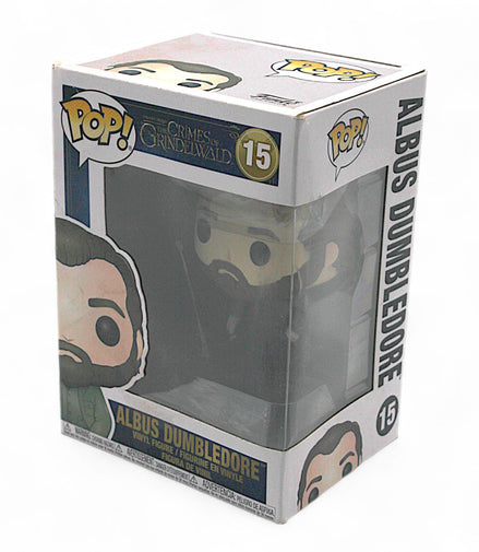 Funko Pop Albus Dumbledore #15 vinyl figure in box side view