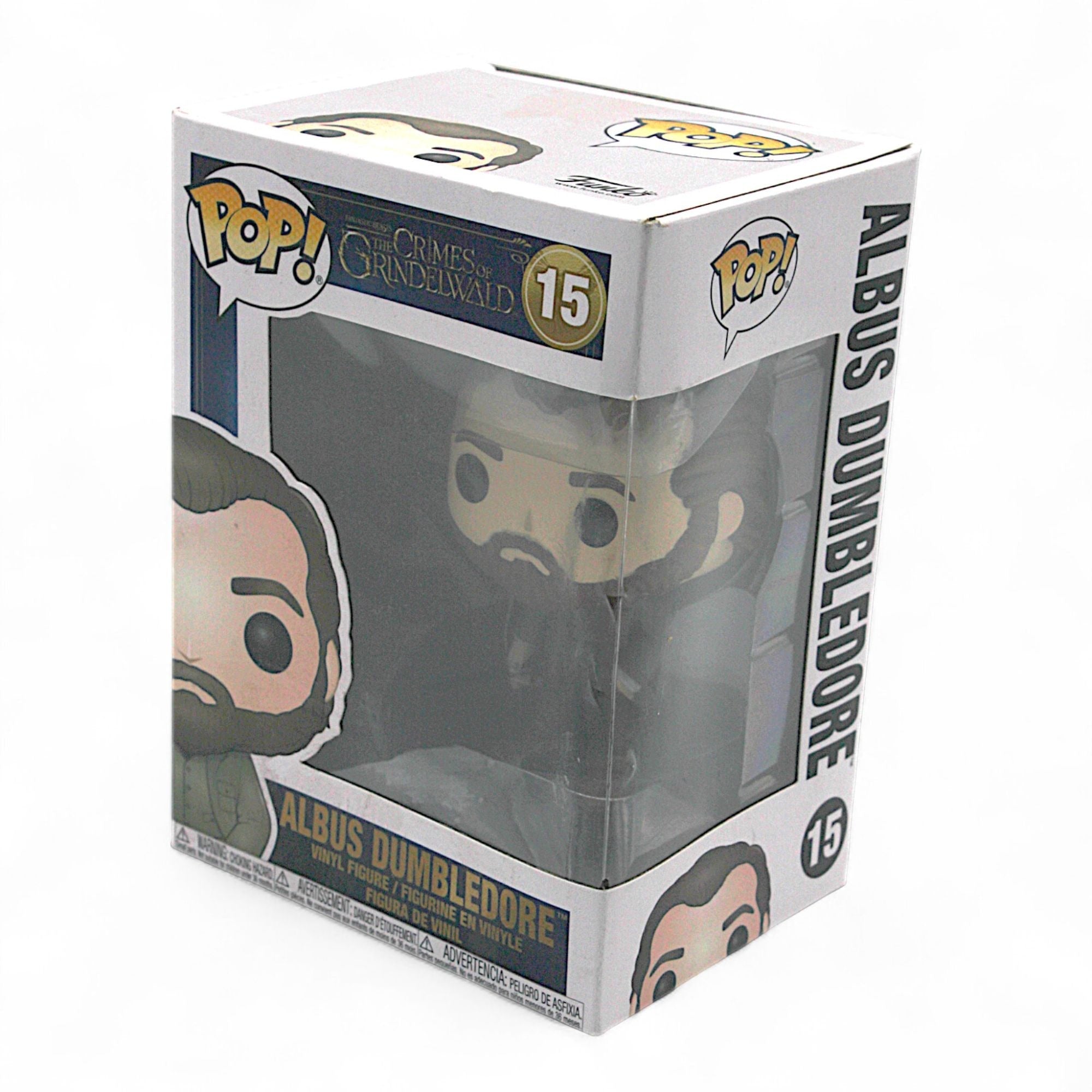 Funko Pop Albus Dumbledore #15 vinyl figure in box side view