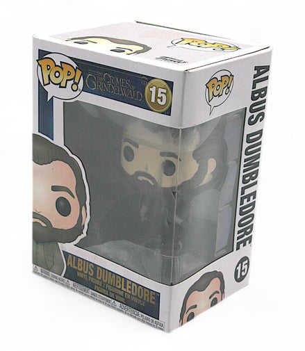 Funko Pop Albus Dumbledore #15 vinyl figure in box side view