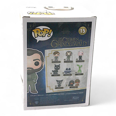 Funko Pop Albus Dumbledore #15 vinyl figure in box back view