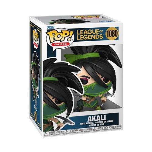 Boxed Funko Pop figure of Akali from Arcane League of Legends