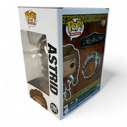 Back view of Funko Pop Astrid figure box