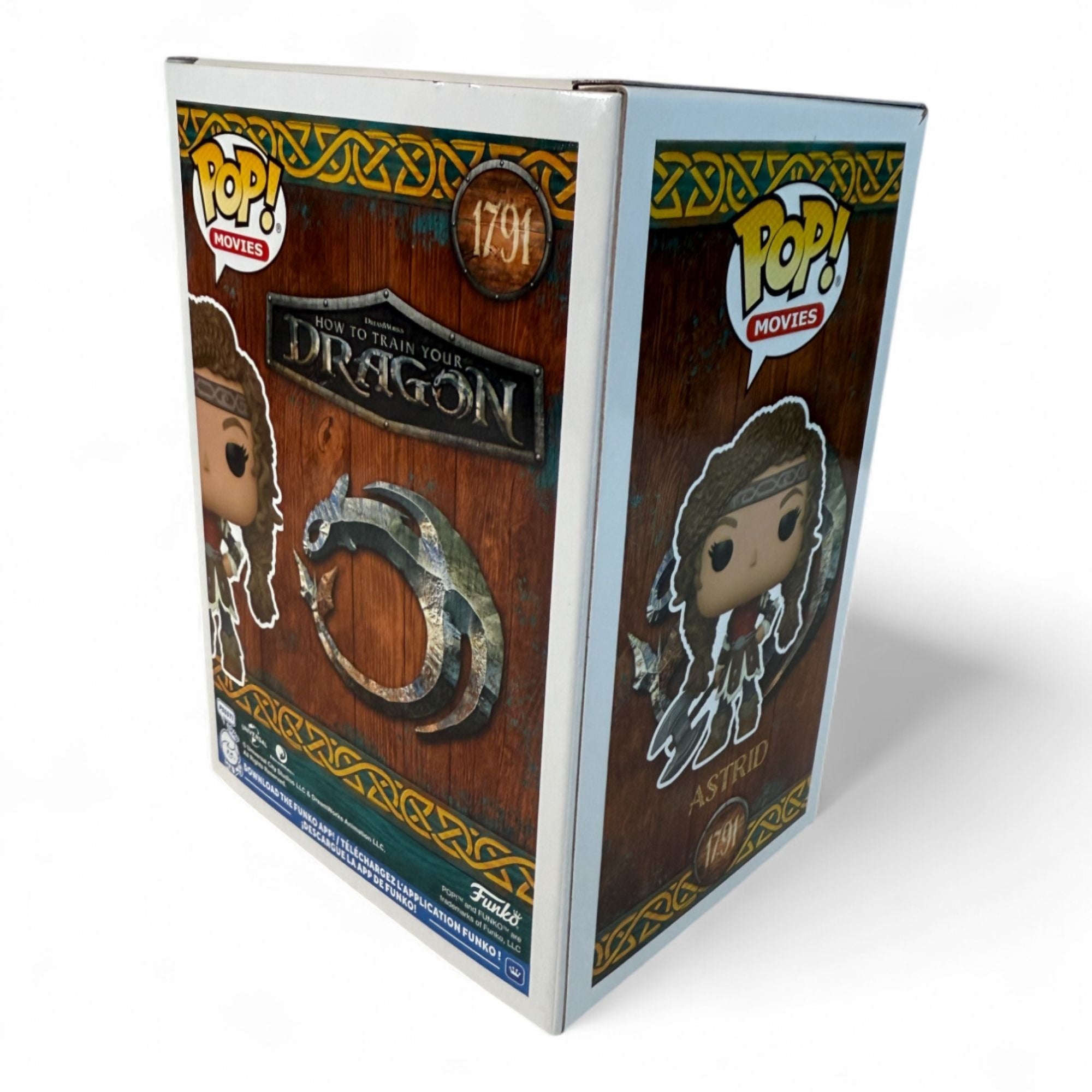 Funko Pop Astrid figure box showing figure details