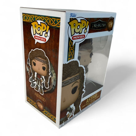 Funko Pop Astrid figure box with Viking design