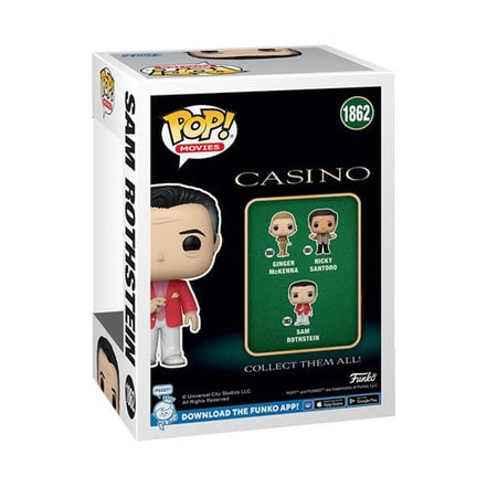 Funko Pop Casino Sam Rothstein box back view