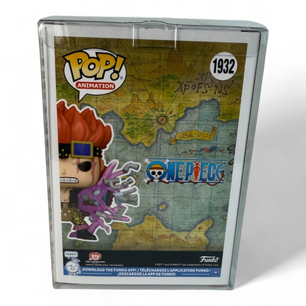 Back view of Eustass Kid Funko Pop packaging