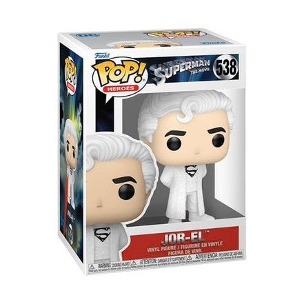 Funko Pop! Superman 1978 figure with city backdrop