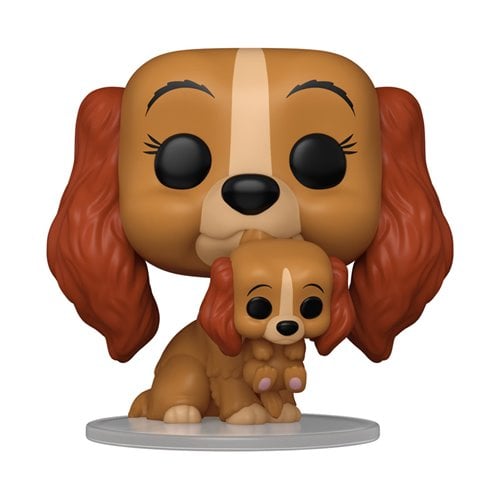 Lady Funko Pop figure with puppy