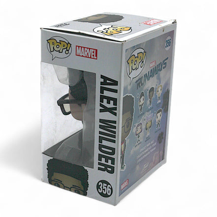 Funko Pop Marvel Alex Wilder Vinyl Figure in box, angled view