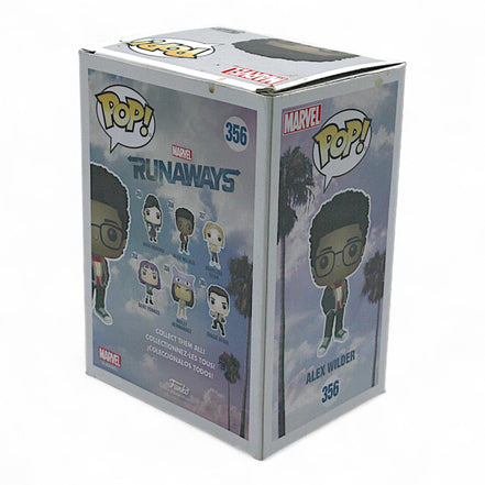 Funko Pop Marvel Alex Wilder Vinyl Figure in box, another side view