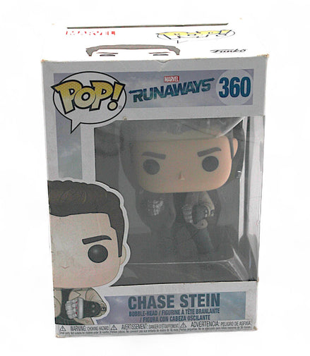 Funko Pop Marvel Runaways Chase Stein figure in box front view