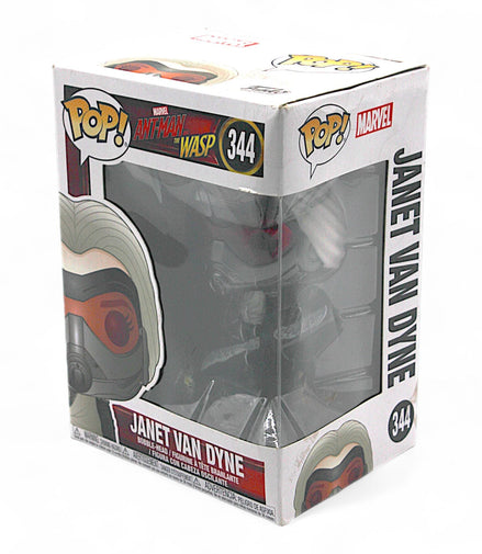 Funko Pop Marvel Janet Van Dyne Bobblehead Figure in box side view