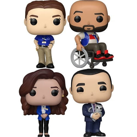 Funko Pop vinyl figures from NBCU's Superstore and Suits collection