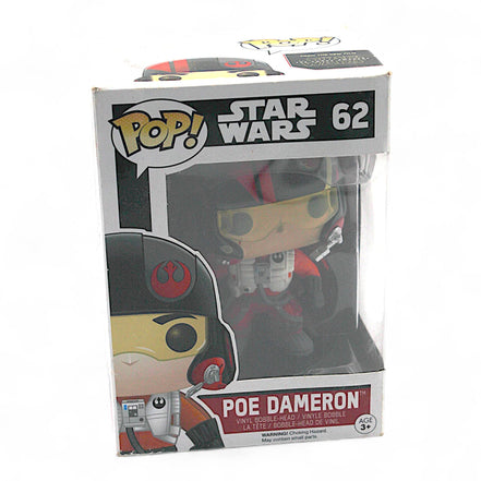 Funko Pop Poe Dameron #62 in box, Star Wars collectible figure