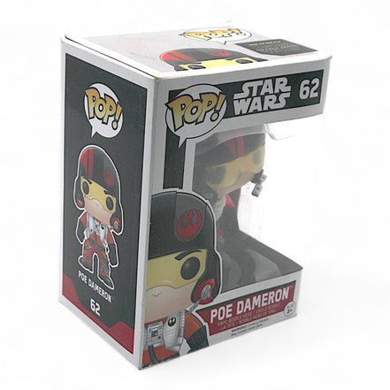 Funko Pop Poe Dameron #62 in box, Star Wars collectible figure