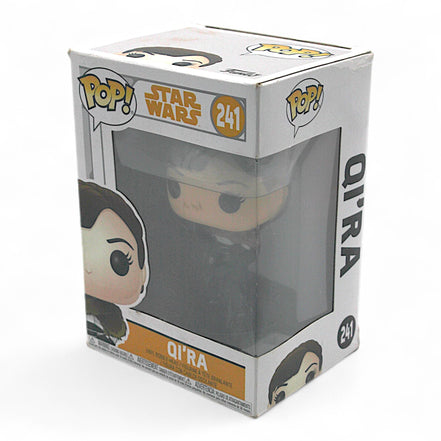 Side view of Funko Pop Qi'ra #241 Star Wars collectible