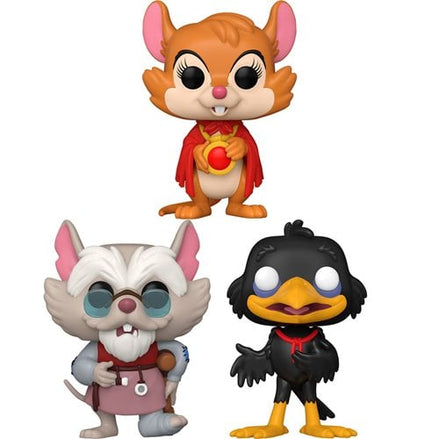 Funko Pop! The Secret of NIMH vinyl figures featuring Mrs. Brisby, Jeremy, and Mr. Ages