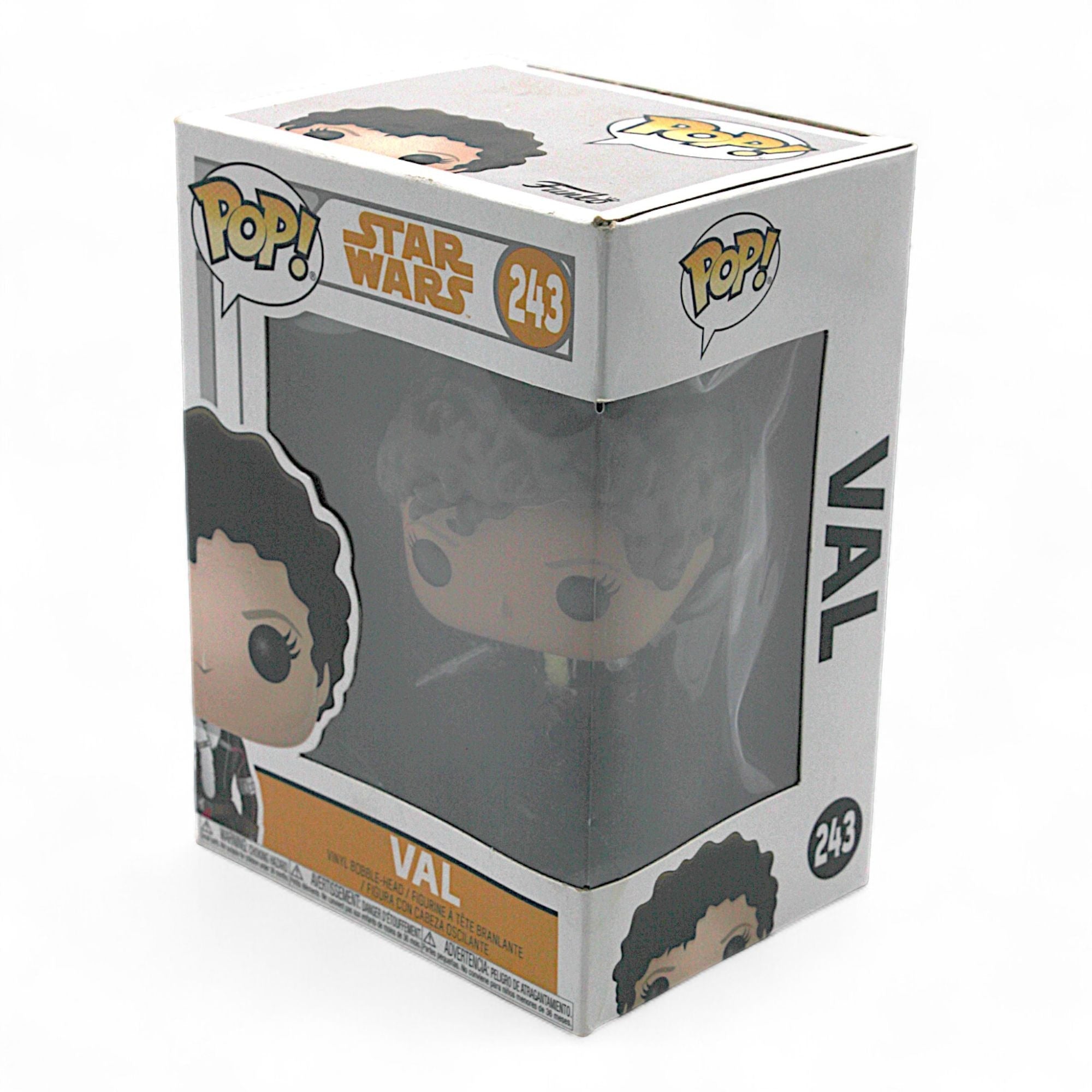Funko Pop Star Wars Val 243 Vinyl Bobblehead in box side view