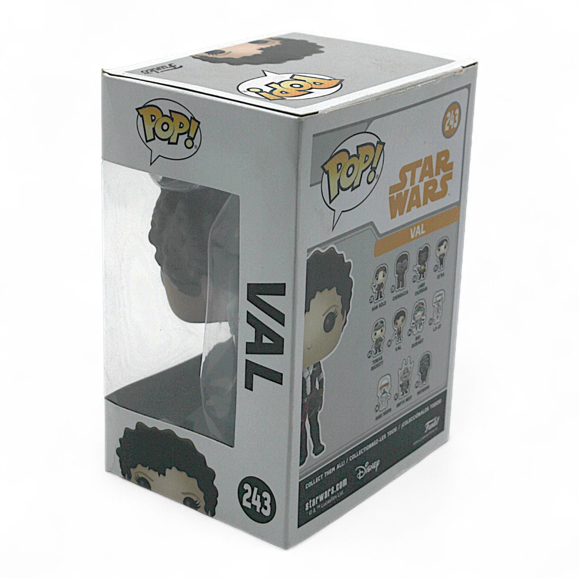 Funko Pop Star Wars Val 243 Vinyl Bobblehead in box back view