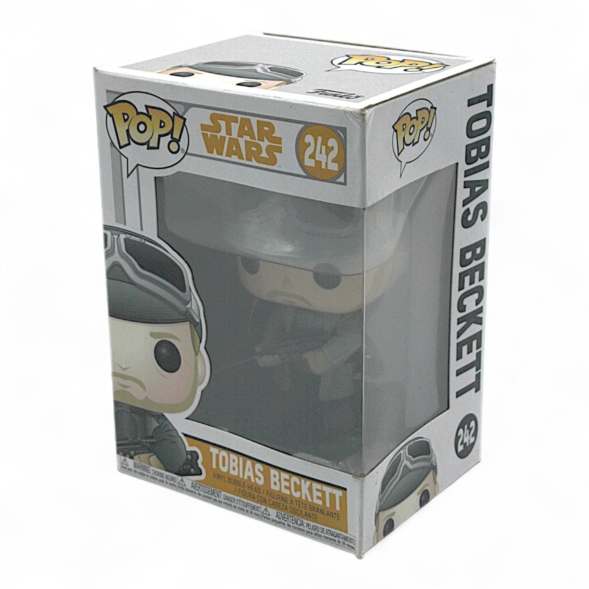 Funko Pop Tobias Beckett #242 in box, side view