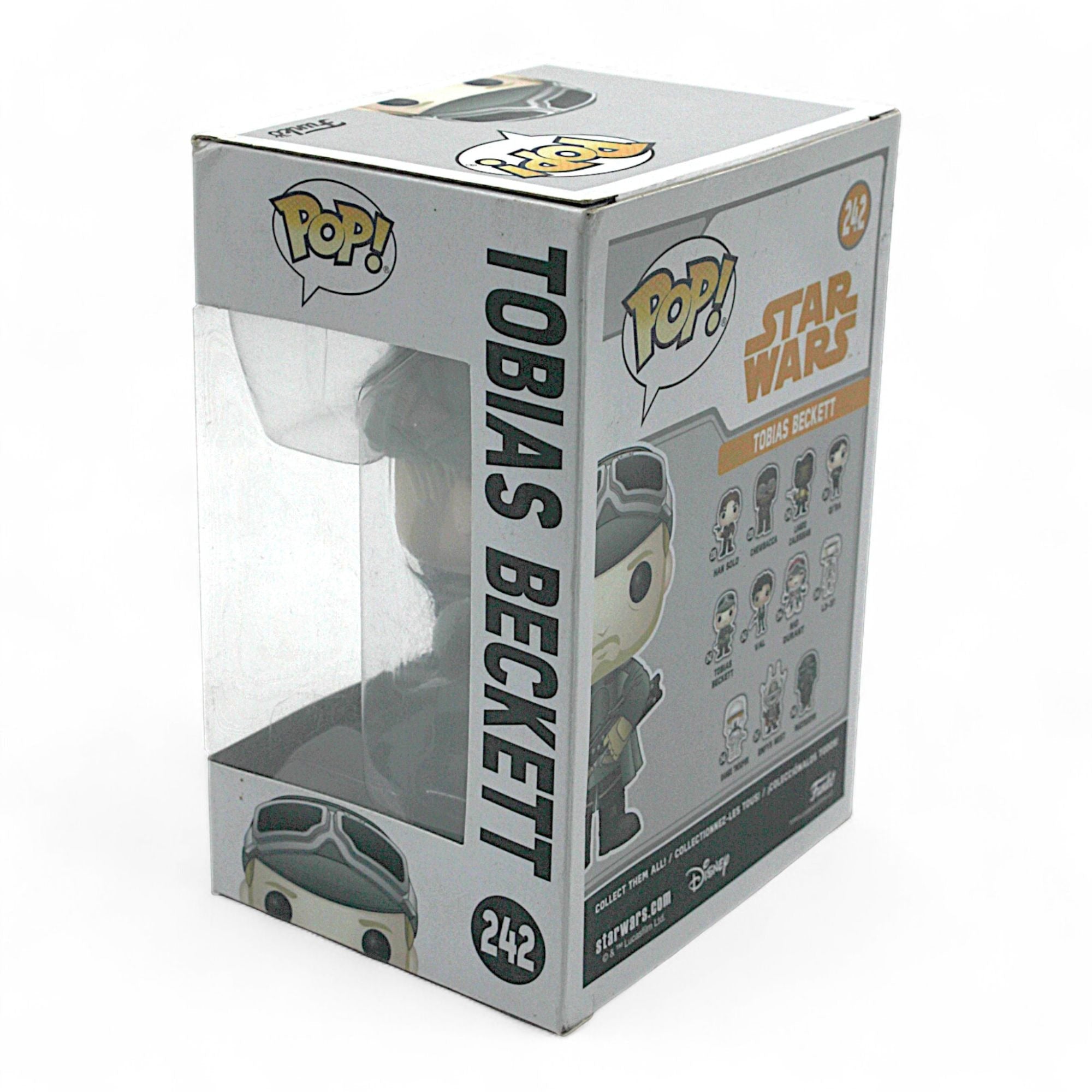 Funko Pop Tobias Beckett #242 in box, back view