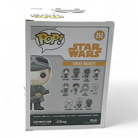 Funko Pop Tobias Beckett #242 in box, angled view