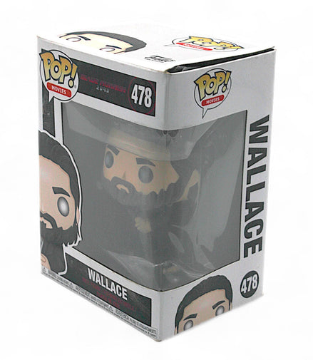 Side view of Funko Pop Wallace 478 boxed collectible