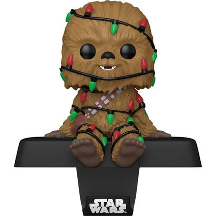 Funko Star Wars Holiday Edge-Sitter Stocking Holder featuring Yoda in Santa outfit