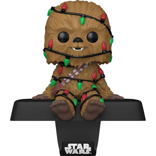Funko Star Wars Holiday Edge-Sitter Stocking Holder featuring Yoda in Santa outfit